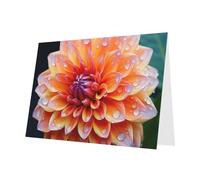 Nature Flowers Print Blank Cards and Envelopes 5" x 6" for Wedding Birthday Invitations and All Occasions