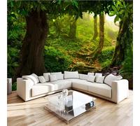 Nature Forest 3D Photo Wallpaper Non-Woven Scenery Healing Wall Mural Decoration Poste Premium Wallpaper Wall Art for Living Room Bedroom W366xH254 33f18