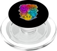 Nature Forest Fungi Hippie Colorful Psychedelic Mushroom PopSockets PopGrip for MagSafe