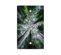 Nature Forest Light Switch Cover Plate/Outlet Covers, Lush Green Trees for Home Decor, Eco-Friendly Wall Plates, Standard Size Blank Cover Plate