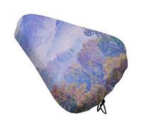 Nature Forest Mountain Bike Seat Cover Waterproof Oxford Fabric, Universal Adjustable Bicycle Saddle Cover with Drawstring Easy Install Protective Rain Dust Covers for Women Men