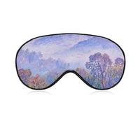 Nature Forest Mountain Sleep Mask for Women Men, Soft Eye Mask with Adjustable Strap for Sleeping, Light Blocking Travel Blindfold for Nap Comfortable Eye Cover for Home Office