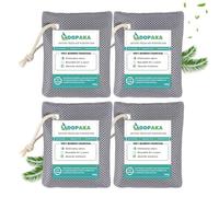 Nature Fresh Air Purifier Bags, Activated Charcoal Air Purifying Bag,Moisture Absorber,odor eliminator,Natural Car Air Freshener,Shoe Deodorizer,Odor Eliminators For Home, Pet, Closet (200g*4)