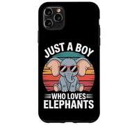 Nature Geek Just A Boy Who Loves Elephants Case for iPhone 11 Pro Max