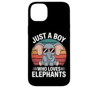 Nature Geek Just A Boy Who Loves Elephants Case for iPhone 14 Plus