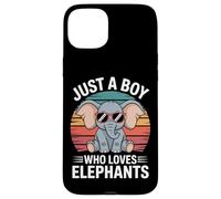 Nature Geek Just A Boy Who Loves Elephants Case for iPhone 15 Plus