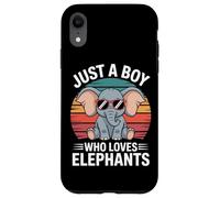 Nature Geek Just A Boy Who Loves Elephants Case for iPhone XR