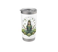 Nature Goddess Witch Mother Earth and Moon Phase Cottagecore Stainless Steel Insulated Tumbler