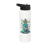Nature Goddess Witch Mother Earth and Moon Phase Cottagecore Stainless Steel Insulated Water Bottle