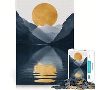 Nature Gold Decor 1000 Pieces Jigsaws Adults Puzzles Gifts Mind Game Toy Bonding Time Neat Cut Bday Surprise (50x75cm)