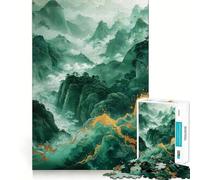 Nature Gold Decor Jigsaw Puzzles for Adults 1000 Pieces Mind Skill Toy Slow Enjoy Design Assembly Lovely Gift (38x26cm)
