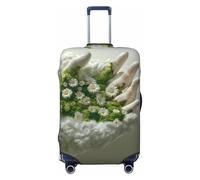 Nature Hand Daisies Art Travel Luggage Covers - Elasticity Suitcase Covers Protector for Luggage 18-32 Inch
