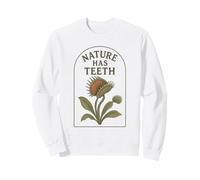 Nature Has Teeth Venus Flytrap Gothic Botanical Design Sweatshirt