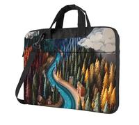 Nature Haven Light Laptop Bag - Shockproof Laptop handbag for Business Trips Work Office and University, Black, 13 inch