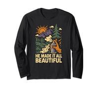 Nature He Made It All Beautiful Vintage Womens Christian Long Sleeve T-Shirt