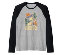 Nature He Made It All Beautiful Vintage Womens Christian Raglan Baseball Tee