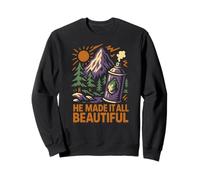 Nature He Made It All Beautiful Vintage Womens Christian Sweatshirt