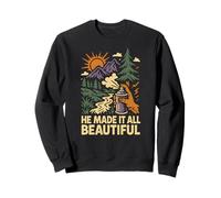 Nature He Made It All Beautiful Vintage Womens Christian Sweatshirt