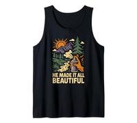 Nature He Made It All Beautiful Vintage Womens Christian Tank Top