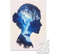 Nature-Inspired Artwork Jigsaw Puzzle for Adults, 1000 Pieces, 38x26cm/1000pcs, A Calm After-work Activity; White Cardboard for Cleaner Sorting