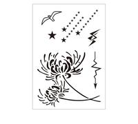 Nature Inspired Body Tattooes Gentle On Skin Floral Patterns Easy Peels Off Design For Swimming Activities Body Stickers For All Skin Types