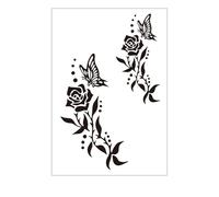 Nature Inspired Waterproof Body Tattooes Gentle On Skin Floral Patterns Easy Peels Off Design For Swimming Activities Nature Inspired Removable Tattooes Designs