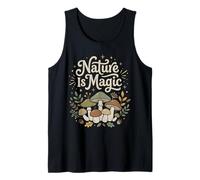 Nature is Magic Mushroom Botanical Cottagecore Forest Tank Top