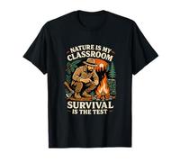 Nature Is My Classroom Survival Is The Test Bushcraft T-Shirt