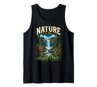 Nature is My Joy - Waterfall Forest Adventure Design Tank Top