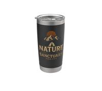 Nature is My Sanctuary Psalm 23 2 3 Camping Stainless Steel Insulated Tumbler