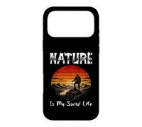 NATURE IS MY SOCIAL LIFE Love Adventure Alone Enjoy Silence Case for iPhone 17 Pro Max