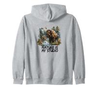 Nature Is My Studio Zip Hoodie