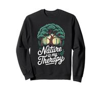 Nature Is My Therapy Forest Hiking Camping Adventure Outdoor Sweatshirt