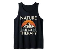Nature Is My Therapy Hiking Trail Walker Mental Health Tank Top