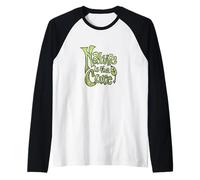 Nature is The Cure Green Earthy Botanical Typography Design Raglan Baseball Tee