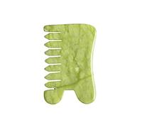 Nature Jade Massage Comb Gua Sha Board, Spa Acupuncture Head Care Massager, Green Jade Comb Head Massager Beauty Tools 1pc
