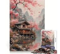 Nature Japanese House 1000 Pieces Jigsaw Puzzles for Adults Clear Logic Toy Relaxing Fun Perfect Cut Elegant Gift (38x52cm)