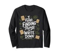Nature Journaling Field Journal Naturalist Sketchbook Long Sleeve T-Shirt