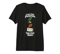 Nature Journaling Leave Only Footprints Take Only Notes Premium T-Shirt