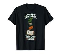 Nature Journaling Leave Only Footprints Take Only Notes T-Shirt