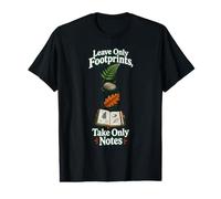 Nature Journaling Leave Only Footprints Take Only Notes Value Graphic T-Shirt
