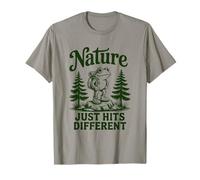 Nature Just Hits Different Hiking Frog T-Shirt