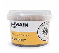 Nature Kitchen Ajwain Seeds 50g Whole Bishop’s Weed in Airtight Stackable Pot, Gluten Free Vegan Indian Spice for Curries Breads Chutneys Tempering and Everyday Cooking