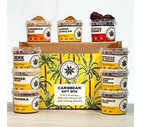 Nature Kitchen Caribbean Spice Gift Set, 9x Gourmet Seasoning & Herb Pots with Recipe Card, Includes Jerk, Jammin’ Jamaican, Scotch Bonnet, Caribbean Fish, Paprika, Ginger & More