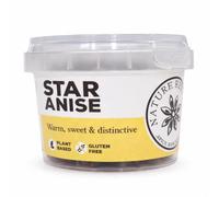 Nature Kitchen China Star Anise, 20g Pot Whole Aromatic Spice, Gluten Free, Vegan Friendly, Flavourful Herb for Marinades, Sauces, Frying, Baking, Grilling and Everyday Cooking