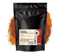 Nature Kitchen Dantes Inferno Seasoning Extra Hot 500g, Premium Ghost and Habanero Chilli Blend, Gluten Free, Vegan Seasoning for Extreme Marinades, Grilling, BBQ and Fiery Cooking