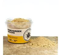 Nature Kitchen Ground Fenugreek 50g - Aromatic Sweet Spice for Curries, Tea & Cooking - Premium Quality flavour in Airtight Stackable Container - for cooking recipes from scratch