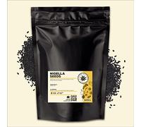 Nature Kitchen Nigella Seeds, 500g Premium Black Onion Seeds for Cooking and Baking, Gluten Free, Vegan, Nutty Peppery Spice for Naan, Curries, Tempering and Pickling