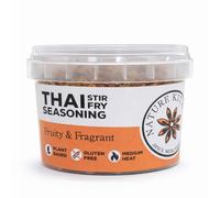 Nature Kitchen Thai Stir Fry Seasoning 55g Medium Heat, Hand Blended Thai Spice Mix with Lemongrass Garlic, Gluten Free, Vegan Seasoning for Noodles, Vegetables, Curries and Wok Cooking