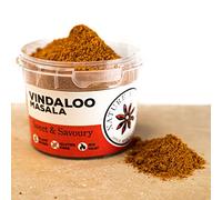 Nature Kitchen Vindaloo Spice Blend 50g, Hot Indian Curry Seasoning in Airtight Stackable Pot, Gluten Free Vegan Spice for Vindaloo Curries Marinades Grilling Roasting and Spicy Cooking
